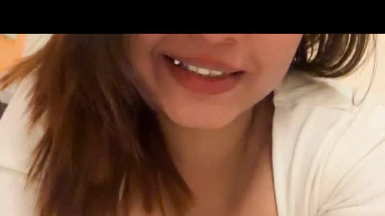 flaunting my tongue piercing and big natural boobs to my tinder date