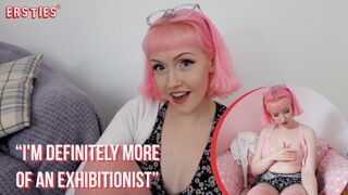 Ersties - Amateur Babe Toys Her Pussy With a Large Dildo