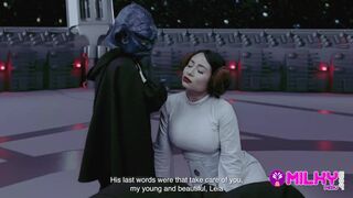 Parody Star wars: Master YODA fucks the hot princess Leia