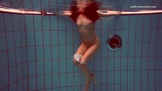 Swimming pool underwater sexy girl babe Alla erotics