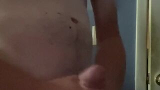 Big Cock, QuicK morning stroke and cum