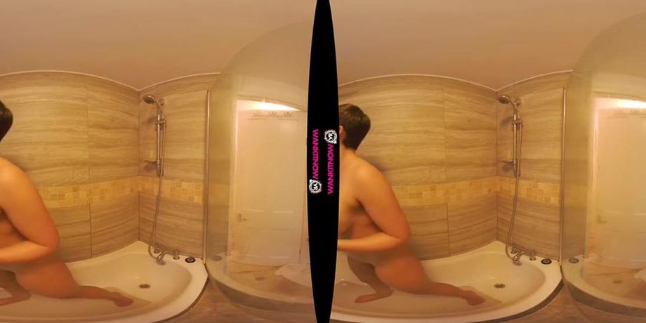 hot milf takes shower