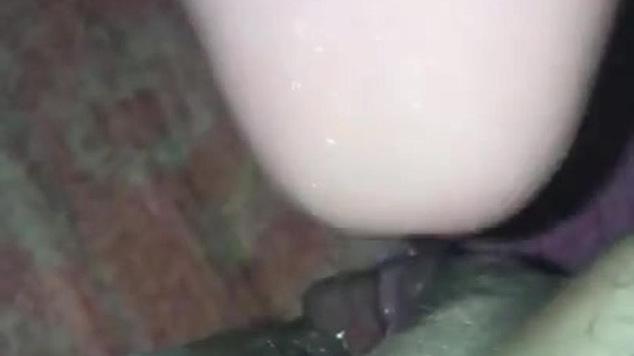 Guys creamy ass hole takes huge dildo