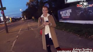 skinny redhead slut at real date outdor fuck in the night