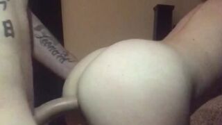 Petite Milf left smiling