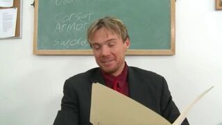 great blowjob with a young student