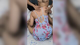 Dildo or Cock? The wife goes for the real hard big dick