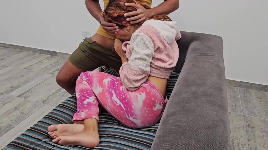 Please cum inside me Roommate takes off my condom