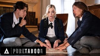 PURE TABOO Virgin Lexi Lore DP'd & DOUBLE CREAMPIED By Hung Stepbrothers To Please Ouija Board Demon