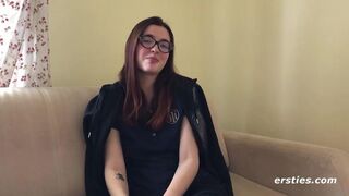 Felicia Plays With a Large Dildo
