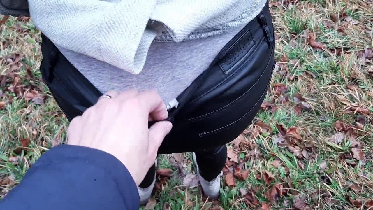 Cheating girlfriend with a stranger in the woods