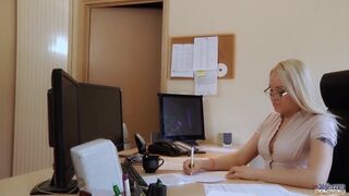 Secretary hairy young pussy amazing fuck for boss big old cock