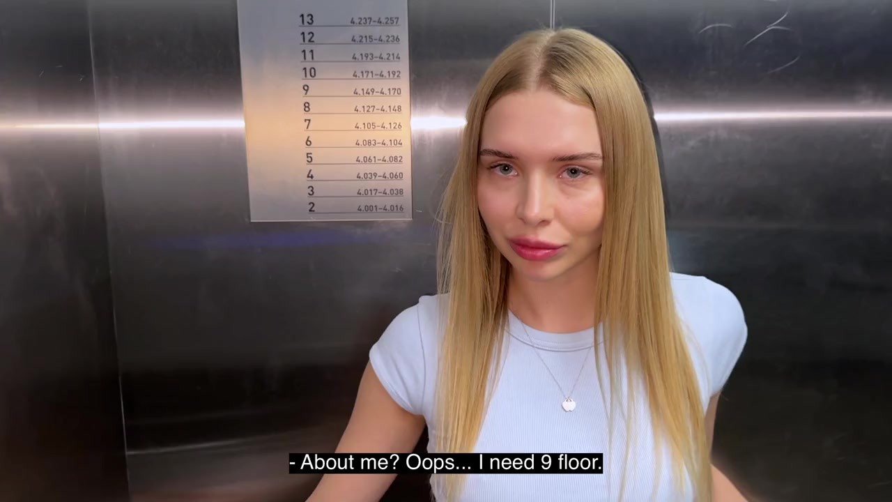 Pick up a stranger in the lift - the quickest way to have sex