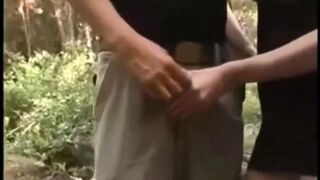 Double Blowjob Outdoors